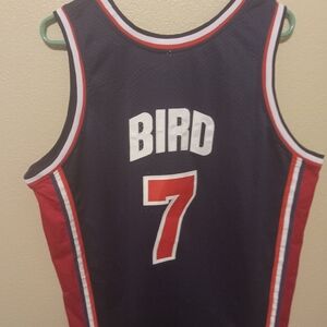 Collectible Larry Bird #7 Team USA Basketball Stitched Jersey, XXL